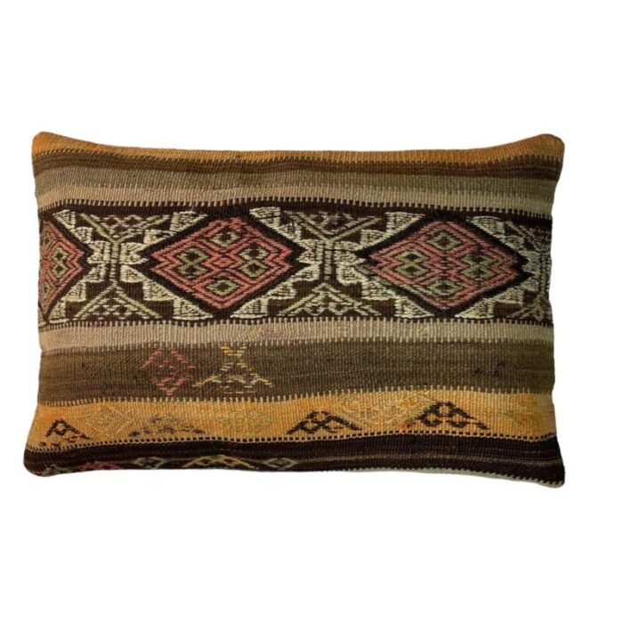 vintage turkish handmade cushion cover 1970s 3404