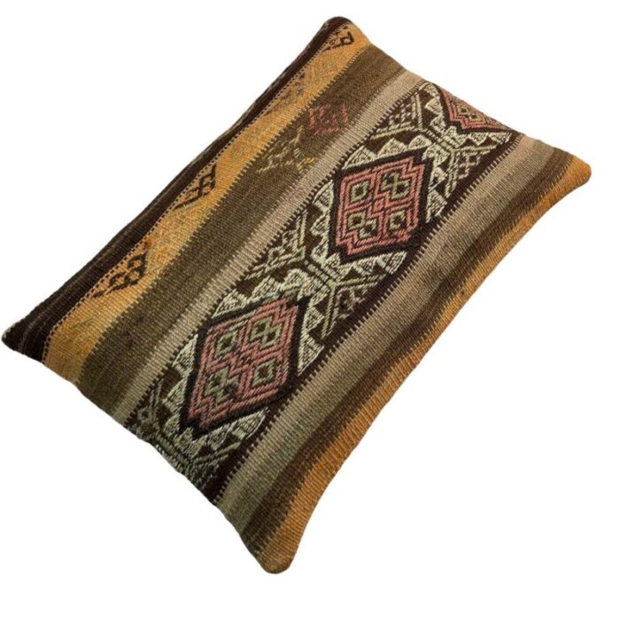 vintage turkish handmade cushion cover 1970s 5212