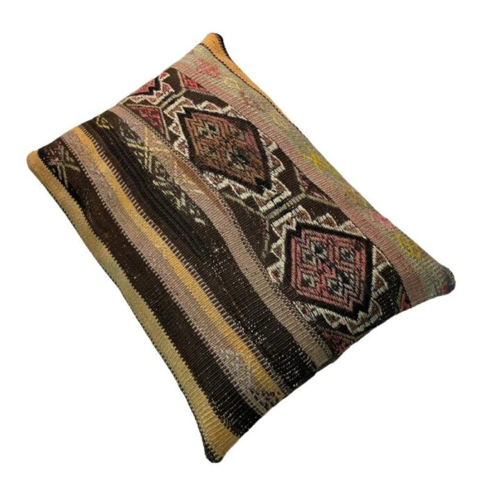 vintage turkish handmade cushion cover 1970s 6810