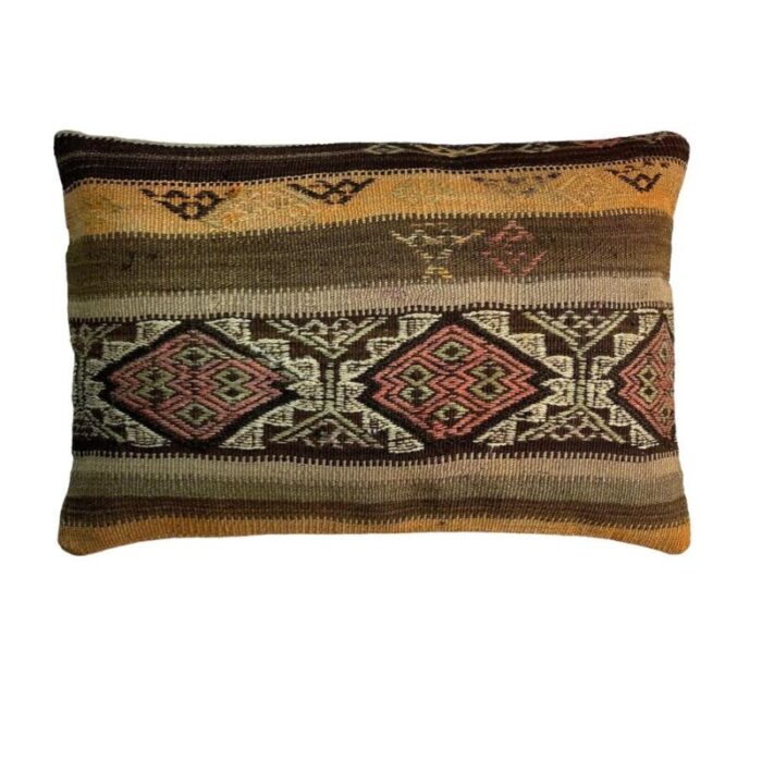 vintage turkish handmade cushion cover 1970s 8259