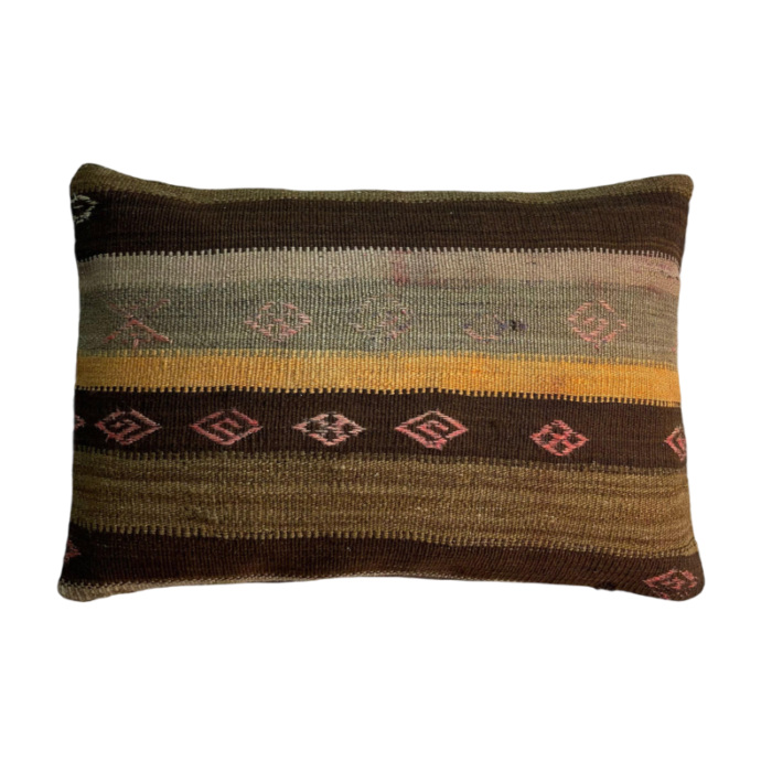 vintage turkish handmade cushion cover 1970s 8308