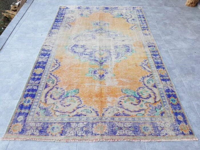 vintage turkish nomadic rug 1960s 10