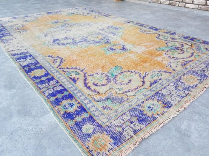 vintage turkish nomadic rug 1960s 5