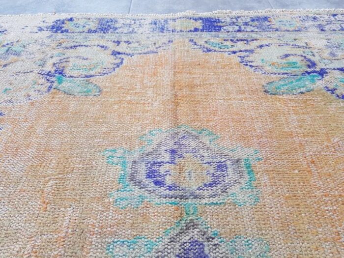 vintage turkish nomadic rug 1960s 7