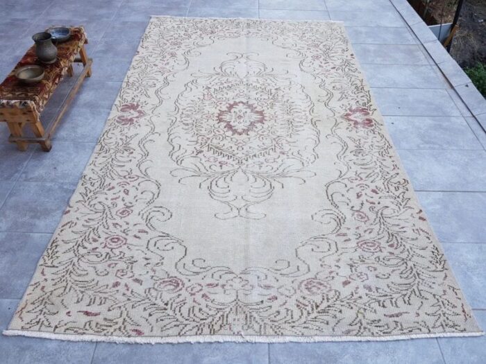 vintage turkish overdyed rug 1960 10 1