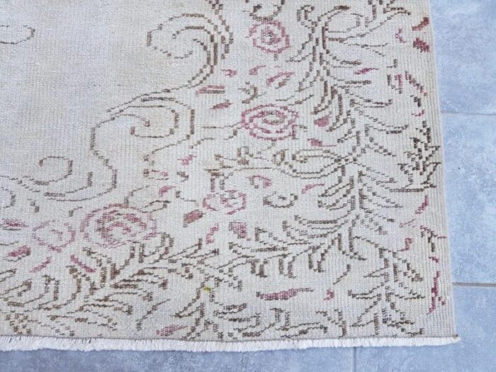 vintage turkish overdyed rug 1960 6 2