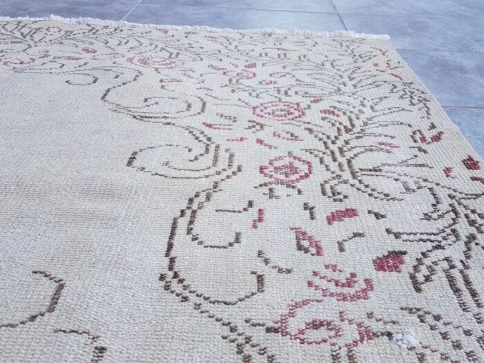 vintage turkish overdyed rug 1960 7 2