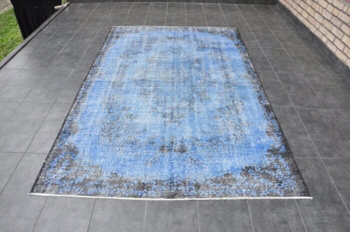 vintage turkish rug in wool 1960s 1