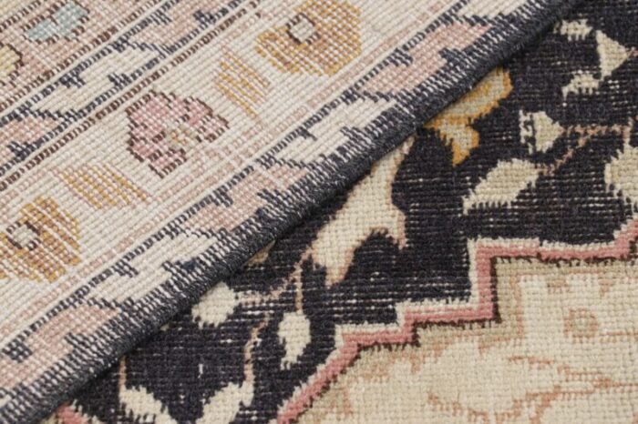 vintage turkish rug with polychromatic floral medallion from rug and kilim 5898