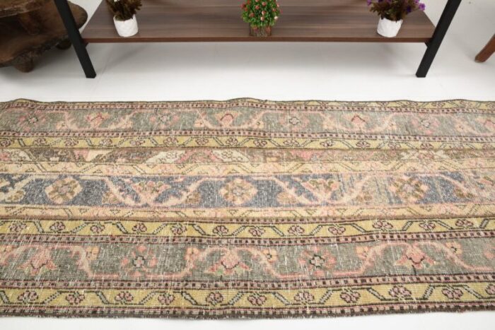 vintage turkish wool runner rug 4