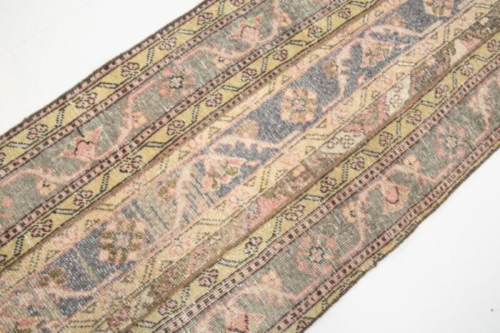 vintage turkish wool runner rug 5