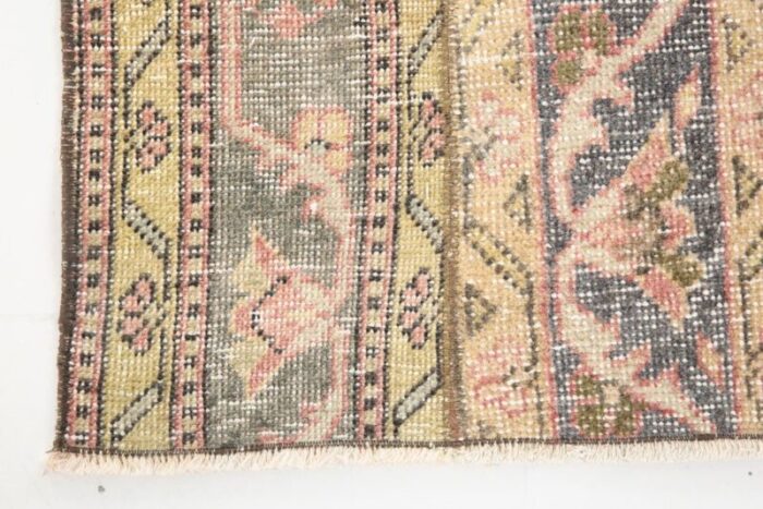 vintage turkish wool runner rug 8