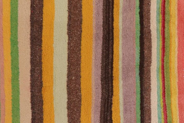 vintage zeki muren rug with polychromatic geometric stripes from rug and kilim 2042