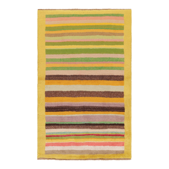 vintage zeki muren rug with polychromatic geometric stripes from rug and kilim 8395