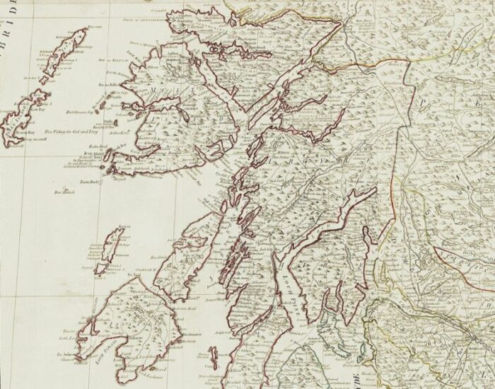 wall map of scotland 7