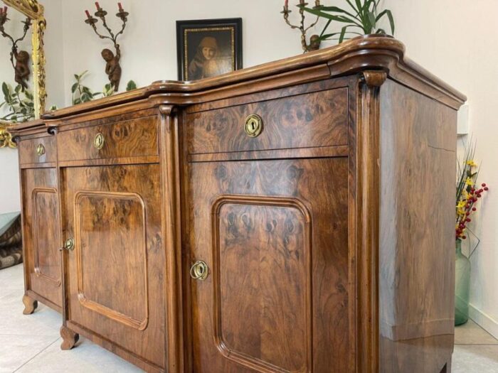 wilhelminian style sideboard in walnut 9172