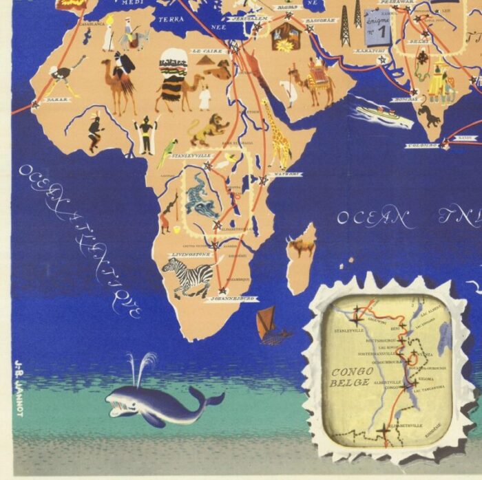 world map as a chocolatiers competition 1950s 3