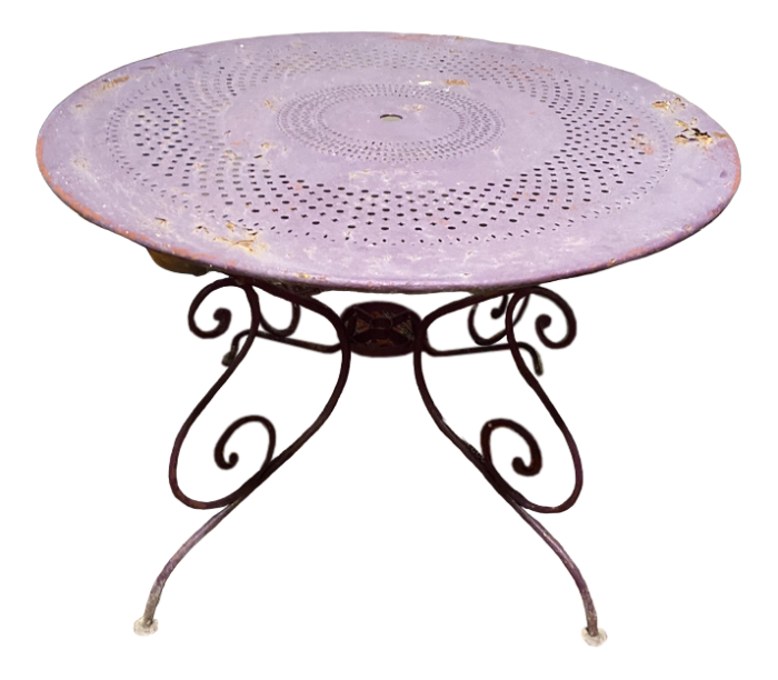 wrought iron garden table 2437